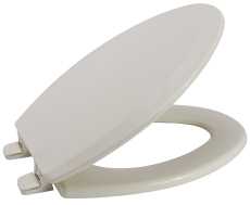 201092 Wood Co-injected Bone Closed Front Elongatedtoilet Seat