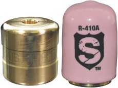 299443 R-410 Locking Cap Pink 4pack