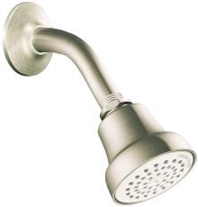 140503 Showerheadarm & Flange Brushed Nickel Water Saving 1.75 Gpm