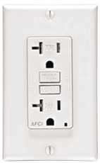 Leviton 290984 Tr Afci Rcpt With Led 20 Amp Wh