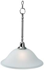 617261 Sonoma Pendant Down Light Fixture Maximum One 100 Watt Incandescent Medium Base Bulb 15 In. Brushed Nickel