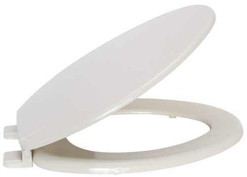202038 Wood Clsd Frt El Toilet Seat With Cover Bone