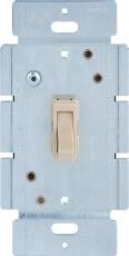 609504 Dimmer-toggle, 3 Way, Ivory Null