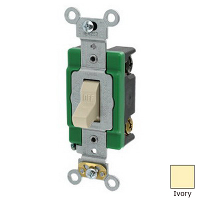 Leviton 606973 Switch Double Pole Industrial Ivory