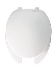 Bemis Sx-0702084 Bemis Commercial Duty Plastic White Elongated Toilet Seat