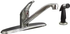 106174 Westlake Kitchen Faucet Single Lever With Sprayer And 30 In. Supply Lines Chrome