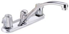 Mpany 2013023lf Delta Kitchen Faucet Two Blade Handles Lead Free Chrome