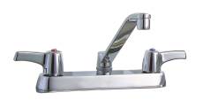 Mpany 561242lf Delta Teck Deckmount 2 Handle Kitchen Faucet 8 In. Center Lead Free