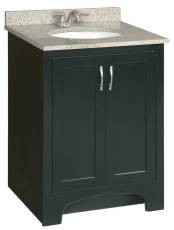 Design House Ventura Bathroom Vanity Cabinet Ready To Assemble 2 Door Espresso 24x33-1/2x21"