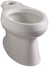 109712 Kohler Wellworth Elongated Toilet Bowl With 12 In. Rough, White