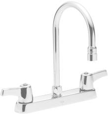 Mpany 561243lf Delta Teck Deckmount 2 Handle Kitchen Faucet 8 In. Center Lead Free