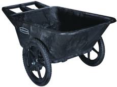 Rubbermaid Commercial Products 134193 7.5 Cu. Ft. Big Wheel Carts Black
