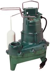 106930 Zoeller Cast Iron Automatic Sewage Pump 4-10 Hp