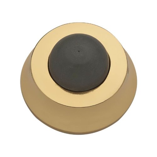 9br7006-004 Polished Brass 1 In. Convex Wall Mounted Door Stop