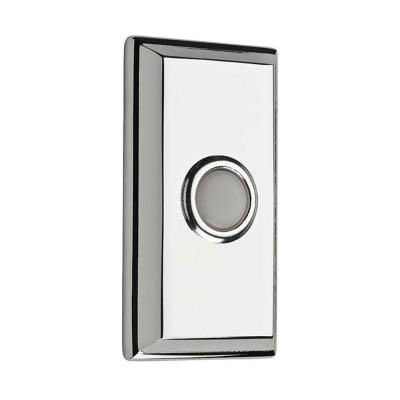 9br7015-003 Wired Rectangular Bell Button - Polished Chrome