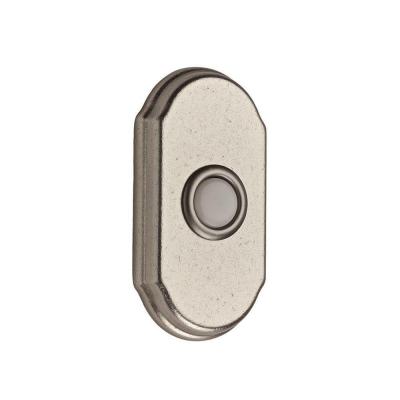 9br7017-008 Wired Arch Bell Button - White Bronze