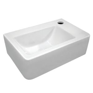 Whitehaus Wh-1410 Wall-mounted Bathroom Sink In White