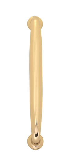 C02-p5710-605 Colonial Revival Pull - 7.5 In. C-c - Polished Brass