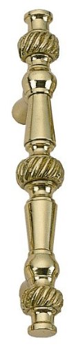 C06-p0000-609 Rope Door Pull - 6 In. C-c - Antique Brass