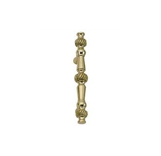 C06-p4590-605 Rope Door Pull & Plates - 6 In. C-c - Polished Brass