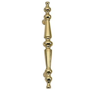 C07-p0000-605 Traditional Door Pull - 6 In. C-c - Polished Brass