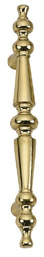 C07-p0000-609 Traditional Door Pull - 6 In. C-c - Antique Brass