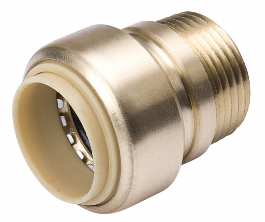 B And K Industries 634-103hc .50 In. X .50 In.mpt Lead Free Brass Push Fit Valve Adapt