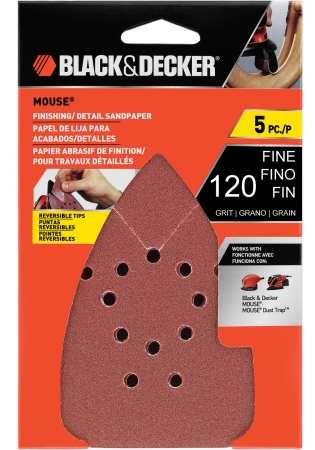 Black & Decker Power Tools Bdam120 120 Grit Sandpaper 5 Count