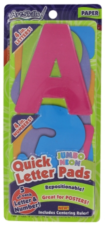 Pa-1426 Jumbo Neon Quick Letter Pads