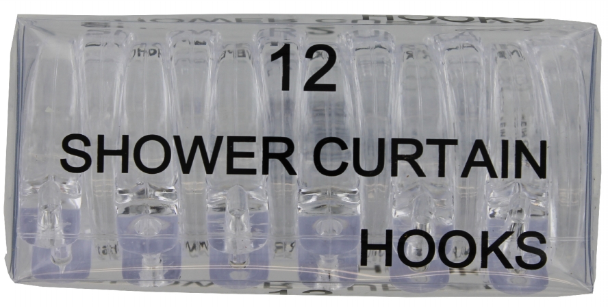 Clear Shower Rings 12 Count