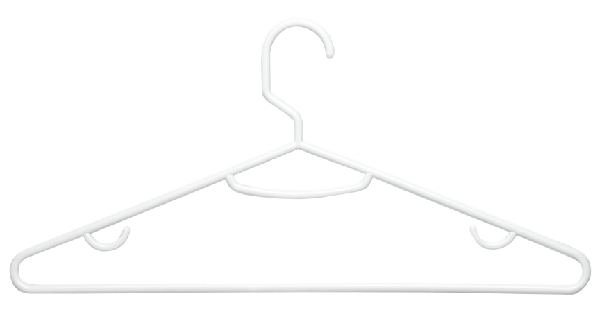 Honey Can Do Hng-01523 15 Count White Plastic Hangers