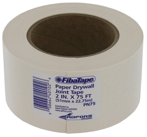 Fdw6620-u 2 In. X 75 In. White Professional Paper Joint Drywall Tape