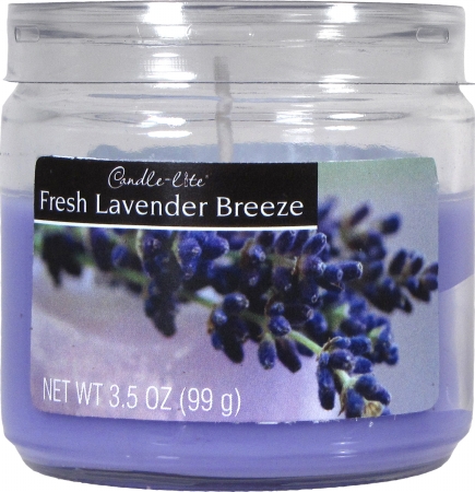 Candle-lite 2400404 3.5 Oz Fresh Lavender Breeze Pack Of 12