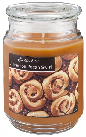 Candle-lite 2400549 3.5 Oz Cinnamon Pecan Scented Jar Candle Pack Of 12