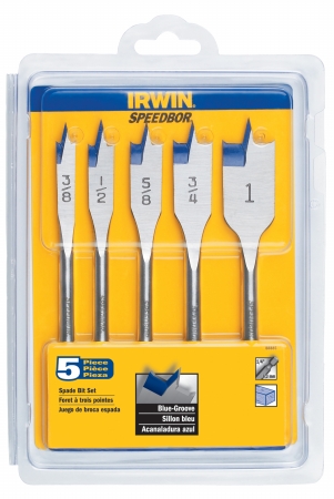 Irwin Industrial Tool 88885 Speedbor Blue Groove Set 5 Count