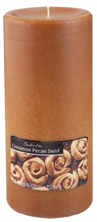 Candle-lite 2846549 6 In. Cinnamon Pecan Scented Pillar Candle Pack Of 2