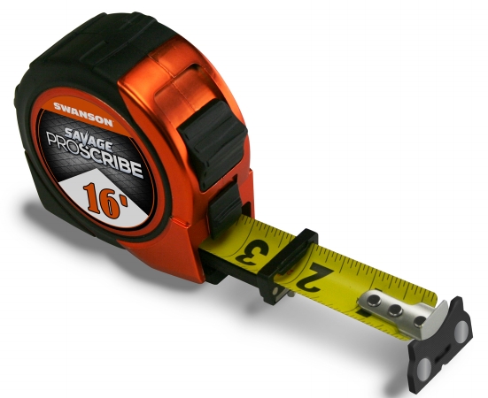 Swanson Tool Svps16m1 16 In. Magnetic Proscribe Tape Measure