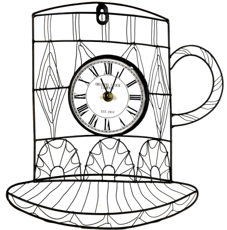 Llc Metal Mug Wall Clock