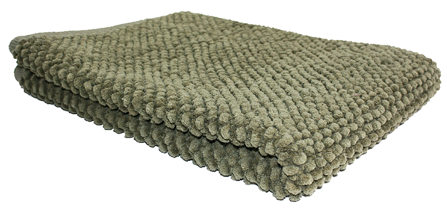 J And M Home Fashions 7137 22 In. X 30 In. Olive Green Popcorn Rug