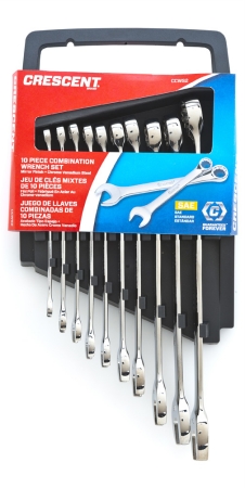 Llc - Tools Ccws2 Sae Combination Wrench Set 10 Count