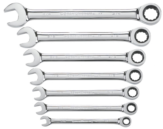 Llc - Tools 9317 Sae Ratcheting Wrench Set 7 Piece Set