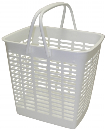 E1210w White Mini Tote Basket