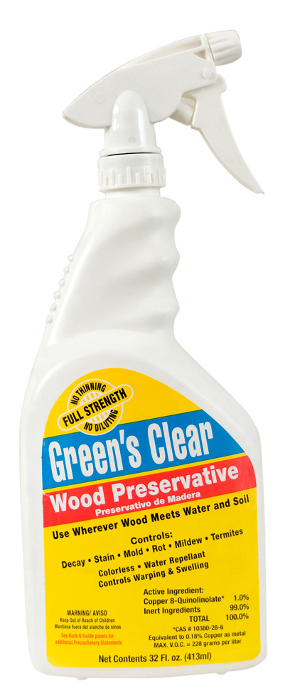 Cppr Gr Clr Spr 1 Quart Green In.s Clear Wood Preservative