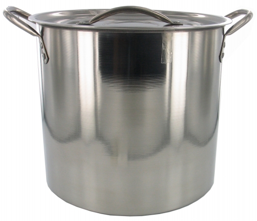 06181 12 Quart Brushed Stainless Steel Stock Pot
