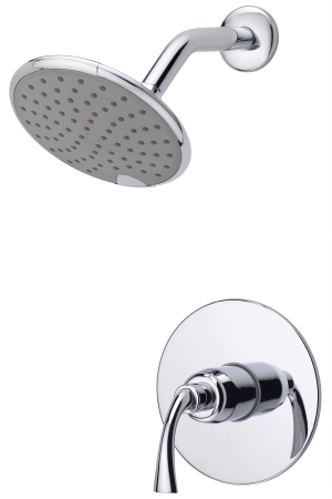 Uf79300-1 Chrome Single Handle Twist Tub & Shower Faucet