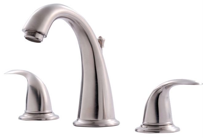 Uf55013 Brushed Nickel Two Handle Lavatory Widespread Faucet