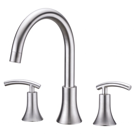 Uf65103 Brushed Nickel 2 Handle Contemporary Roman Tub Faucet