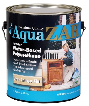 34413 1 Gallon Clear Antique Flat Aqua Zar Based Polyurethane 2 Pack Pack Of 2
