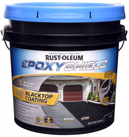 Rustoleum 247471 2 Gallon Epoxy Sheild Black Top Coating