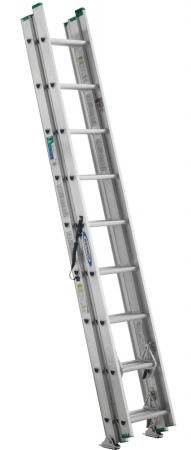 D1224-3 24 In. Compact Aluminum D-rung Extension Ladder